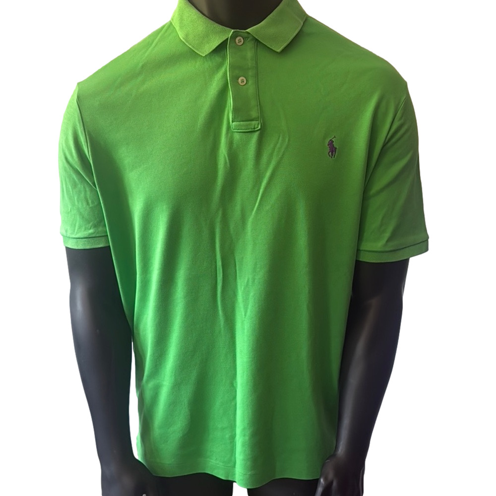 Ralph Lauren Green Polo Shirt Classic Design EA072